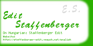 edit staffenberger business card